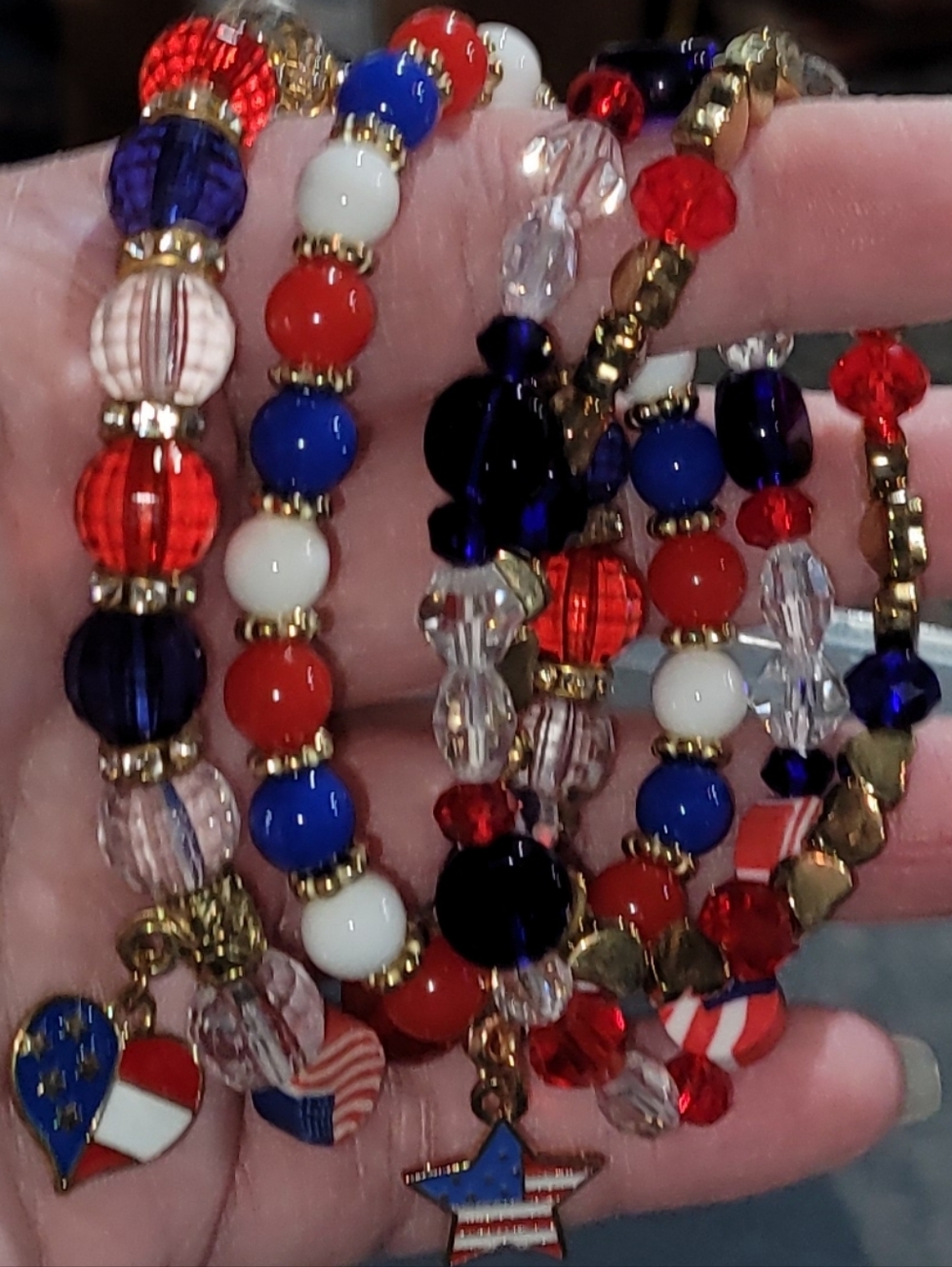 Patriotic Red Blue White